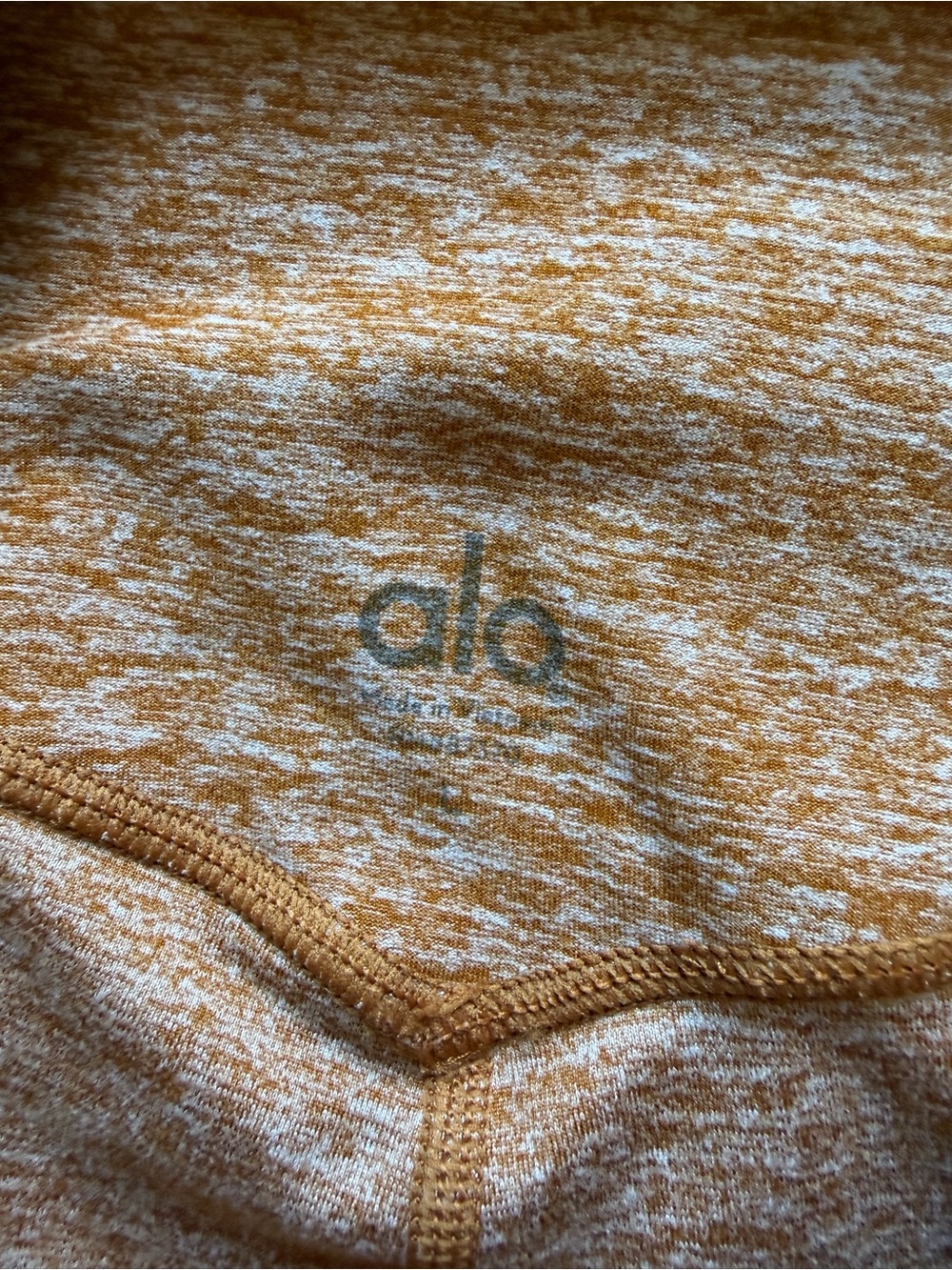 ALO Yoga Two-Piece High-Waist Legging and Strappy Bra Set in Camel/Golden Brown - Picture 3 of 4